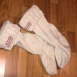 Hunter boot tall fleece socks